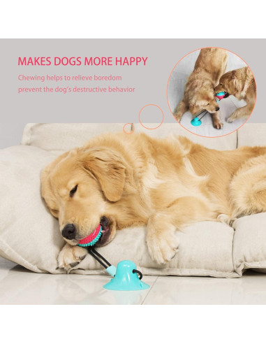 Juguete para Perros BISITE Masticar y Rompecabezas Azul