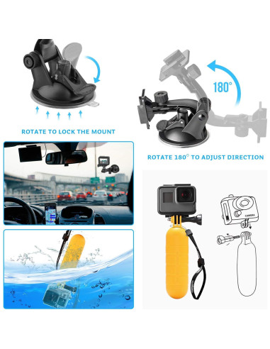 Kit de Accesorios Luxebell 14-en-1 para Cámara AKASO 4K