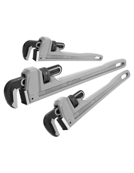 Juego de Llaves de Tubo DURATECH 3 Piezas Aluminio 25.4-45.7 cm Juego de Llaves de Tubo DURATECH 3 Piezas Aluminio 25.4-45.7 cm