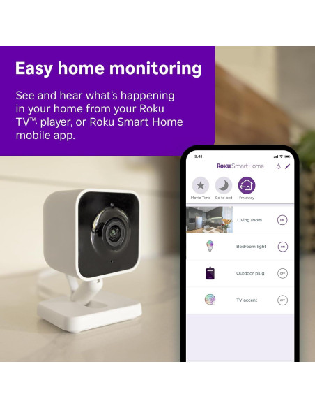 Cámara Interior Roku 2024 - Seguridad 1080p con WiFi 6 Cámara Interior Roku 2024 - Seguridad 1080p con WiFi 6