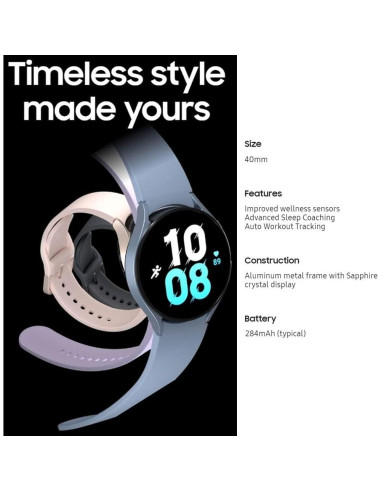 Reloj Inteligente SAMSUNG Galaxy Watch 5 40mm GPS 4G LTE