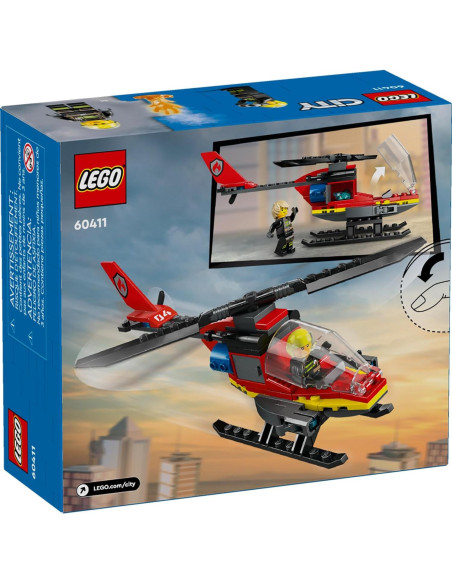 Helicóptero de Rescate Bomberos LEGO City 60411 - 85 Piezas Helicóptero de Rescate Bomberos LEGO City 60411 - 85 Piezas