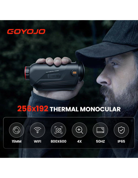 Monóculo Térmico GOYOJO 15mm 256x192 Visión Nocturna Monóculo Térmico GOYOJO 15mm 256x192 Visión Nocturna