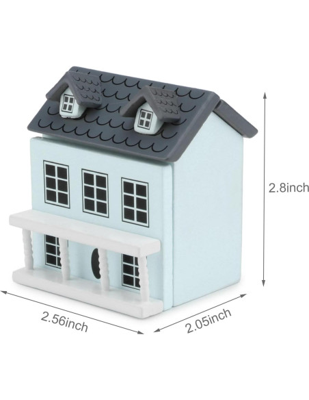 Cabaña Miniatura Cutemini Azul Decoración para Muñecas Cabaña Miniatura Cutemini Azul Decoración para Muñecas