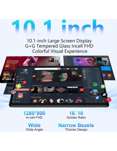 Tableta DEERTiME E15 10.1" Android 14 20GB RAM 128GB ROM