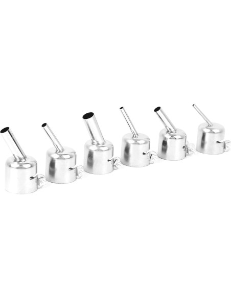6 Boquillas Oblicuas para Pistola de Aire Caliente Chazcool 6 Boquillas Oblicuas para Pistola de Aire Caliente Chazcool