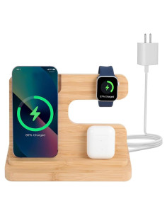 Estación de Carga Inalámbrica 3 en 1 Xunhomon para iPhone