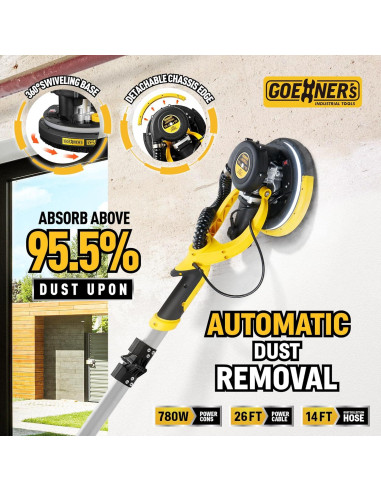 Lijadora Eléctrica ACCUCRAFT DWSR-1601-FD 800W 7 Velocidades