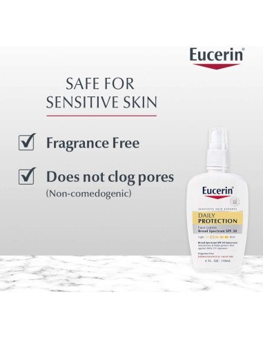 Loción Facial Eucerin SPF 30 Hidratante Piel Sensible 118 ml