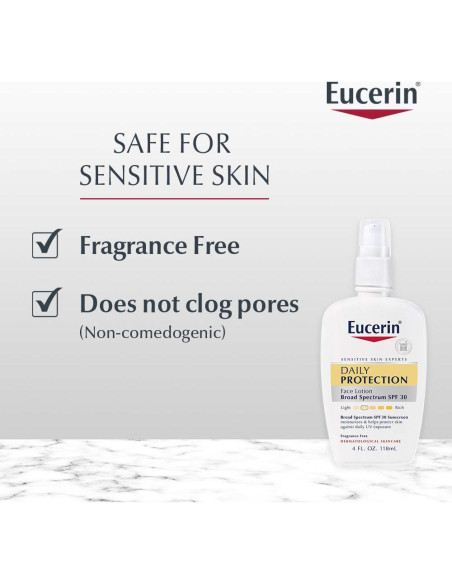 Loción Facial Eucerin SPF 30 Hidratante Piel Sensible 118 ml Loción Facial Eucerin SPF 30 Hidratante Piel Sensible 118 ml