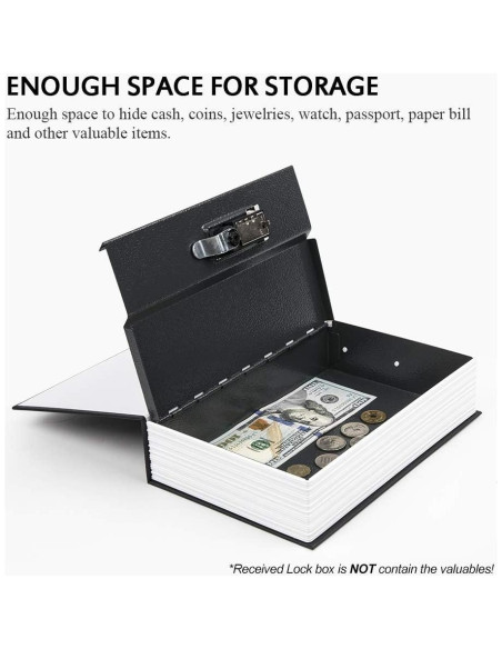 Caja Falsa de Libro KYODOLED con Cerradura de Combinación Caja Falsa de Libro KYODOLED con Cerradura de Combinación