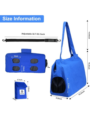 Mochila Transportín para Gatos Yanvega Tamaño M Azul