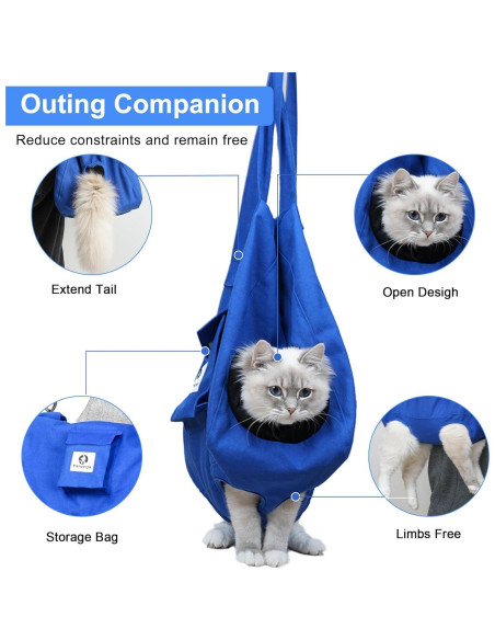 Mochila Transportín para Gatos Yanvega Tamaño M Azul Mochila Transportín para Gatos Yanvega Tamaño M Azul