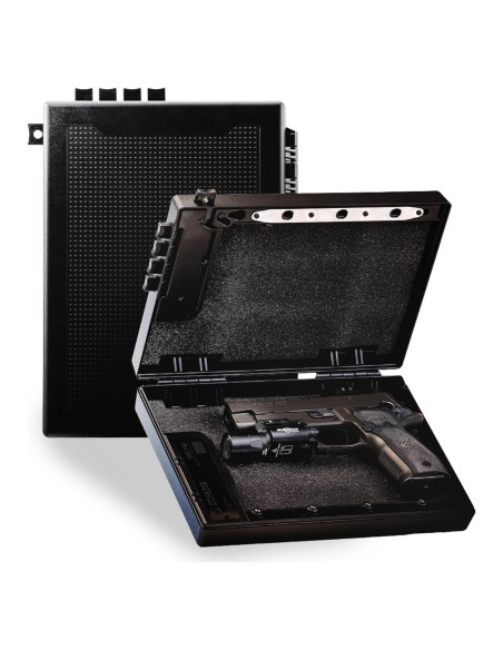 Caja Fuerte para Armas StopBox USA - Portátil 2PK Negro Caja Fuerte para Armas StopBox USA - Portátil 2PK Negro