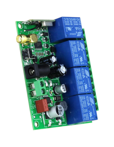 Interruptor Control Remoto 4CH Fushionsea 12V 10A Inalámbrico Interruptor Control Remoto 4CH Fushionsea 12V 10A Inalámbrico