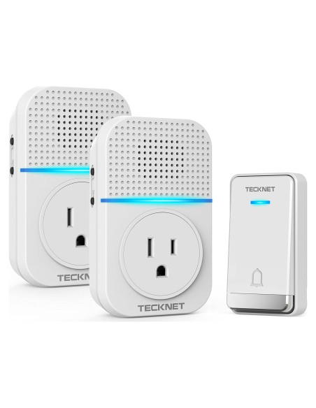 Timbre Inalámbrico TECKNET TK-WD003 400m Autoalimentado Timbre Inalámbrico TECKNET TK-WD003 400m Autoalimentado