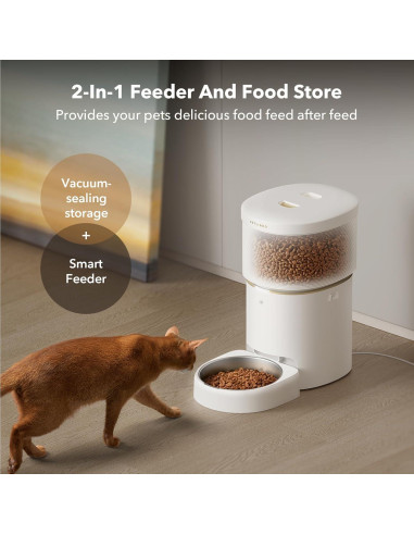 Comedero Automático PETLIBRO 8L Wi-Fi para Perros y Gatos