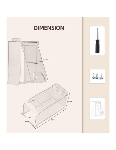 Cubierta Impermeable para Timbre dgyezhao Cover-X86 19.5x11cm