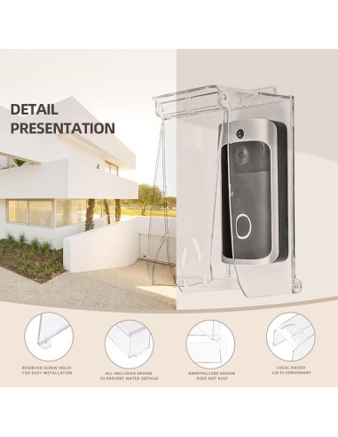 Cubierta Impermeable para Timbre dgyezhao Cover-X86 19.5x11cm