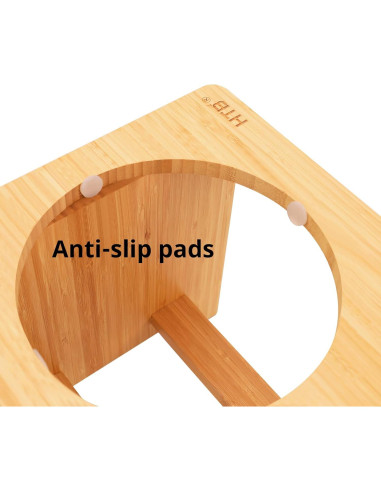 Soporte Elevado para Perros WYHTB con 2 Cuencos de Acero