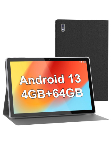 Tableta BYYBUO 10.1" Android 13 4GB RAM 64GB Funda