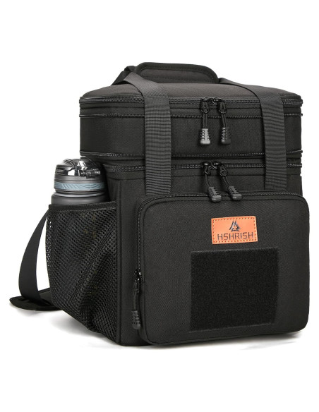 Caja de Almuerzo Táctica HSHRISH 16L Expandible Negra Caja de Almuerzo Táctica HSHRISH 16L Expandible Negra