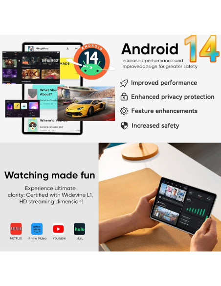 Tablet Aiprotablet K12 10.1" Android 14 6GB 64GB Gris Tablet Aiprotablet K12 10.1" Android 14 6GB 64GB Gris