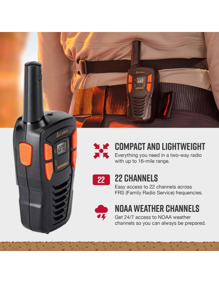 Walkie Talkies Cobra ACXT145 Recargables 22 Canales 25,75 km Walkie Talkies Cobra ACXT145 Recargables 22 Canales 25,75 km