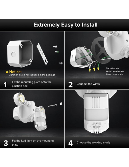 Luz Exterior SANSI 25W 3000LM con Sensor de Movimiento Luz Exterior SANSI 25W 3000LM con Sensor de Movimiento