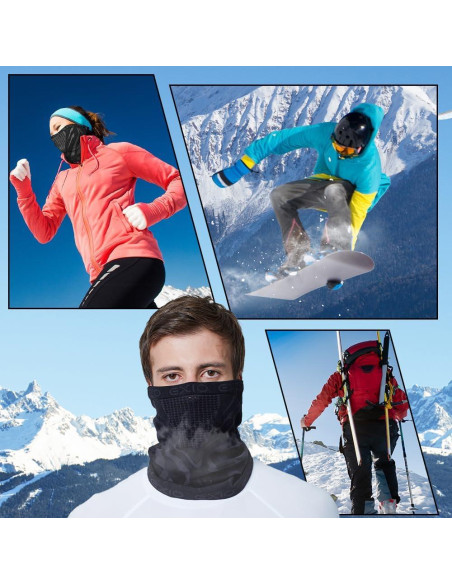 EXIO Calentador de Cuello Invierno Gaiter Marrón Coyote EXIO Calentador de Cuello Invierno Gaiter Marrón Coyote