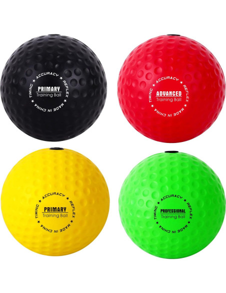 Conjunto de Pelotas de Reflexión YMX BOXING - 4 Pelotas + 2 Cintas Conjunto de Pelotas de Reflexión YMX BOXING - 4 Pelotas + 2 Cintas