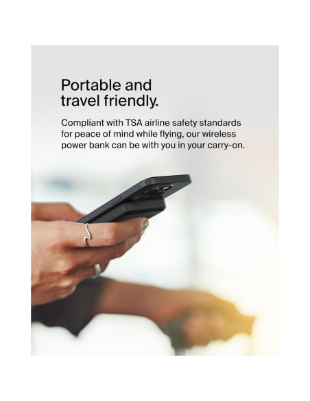 Cargador Inalámbrico Belkin 5,000mAh Qi2 con Soporte - Negro Cargador Inalámbrico Belkin 5,000mAh Qi2 con Soporte - Negro