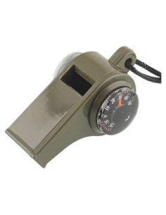Silbato de Emergencia TTSAM 3 en 1 con Brújula y Termómetro