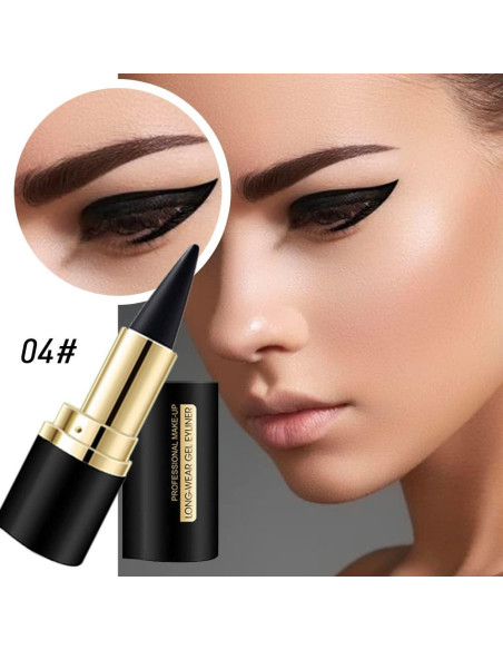 Set de Delineador de Ojos Gel Kaely 2 Piezas Negro Resistente Set de Delineador de Ojos Gel Kaely 2 Piezas Negro Resistente