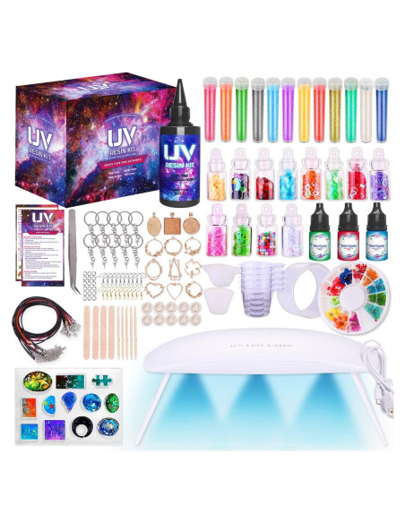 Kit de Resina Epóxica Insnug con Luz UV y Moldes Kit de Resina Epóxica Insnug con Luz UV y Moldes