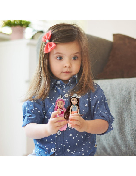 Juego de Muñecas Princesa Pequeñas - 6 Figuras con Tiara Juego de Muñecas Princesa Pequeñas - 6 Figuras con Tiara
