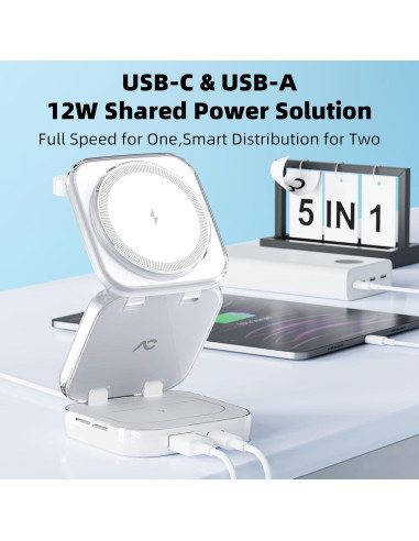 Cargador Inalámbrico 5-en-1 AC Island para MagSafe 15W