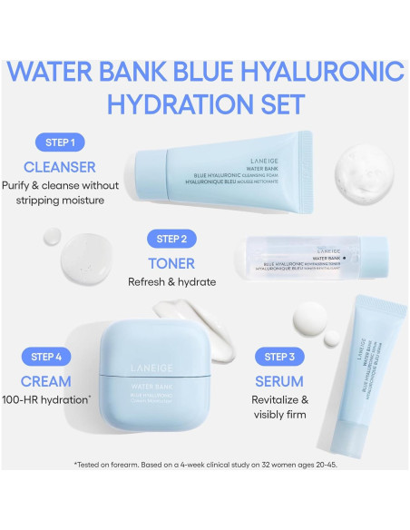 Hidratante Azul LANEIGE Water Bank 240g Ácido Hialurónico Hidratante Azul LANEIGE Water Bank 240g Ácido Hialurónico