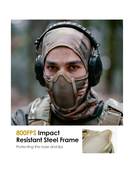 Balaclava Táctica OneTigris con Malla Transpirable Balaclava Táctica OneTigris con Malla Transpirable