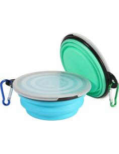 Tazón Plegable SLSON con Tapa para Perros y Gatos - Pequeño 2