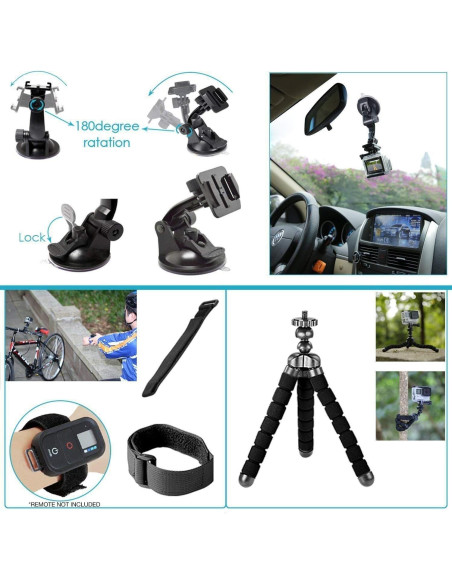 Cámara de Acción GoPro HERO13 Negra 5.3K 27MP + Accesorios Cámara de Acción GoPro HERO13 Negra 5.3K 27MP + Accesorios