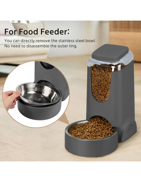 Comederos Automáticos para Gatos WyfKyd 2 en 1 Acero Inoxidable Comederos Automáticos para Gatos WyfKyd 2 en 1 Acero Inoxidable