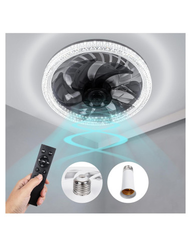 Ventilador de Techo con Luz CybaaLuxzus E26 Control Remoto