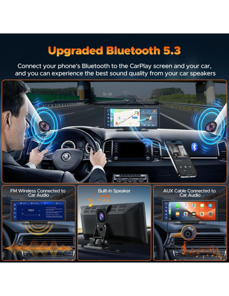 Pantalla Volam Carplay 9.26" con cámara 2.5K y GPS Pantalla Volam Carplay 9.26" con cámara 2.5K y GPS