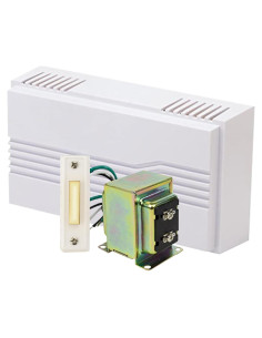 Kit Timbre Cableado Newhouse Hardware 16V/30VA Botón Blanco