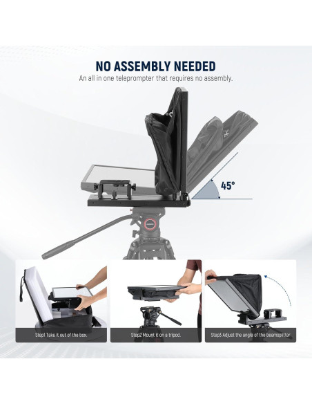 Teleprompter NEEWER X16B 16" para iPad y Smartphone Teleprompter NEEWER X16B 16" para iPad y Smartphone