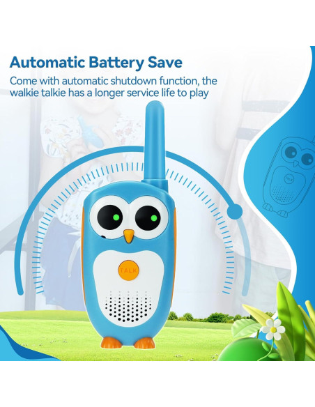 Walkie Talkies Retevis RT30 para Niños, Diseño de Búho Walkie Talkies Retevis RT30 para Niños, Diseño de Búho
