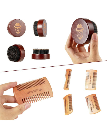 Cepillo para Barba Sosoon SUVELAM Madera de Nogal Cepillo para Barba Sosoon SUVELAM Madera de Nogal