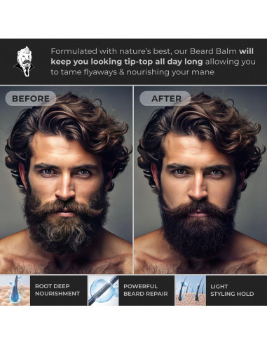 Bálsamo Hipoalergénico para Barba ManBeast 100% Natural