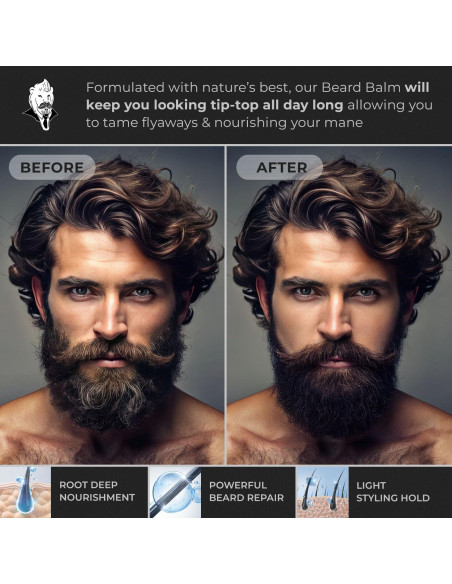 Bálsamo Hipoalergénico para Barba ManBeast 100% Natural Bálsamo Hipoalergénico para Barba ManBeast 100% Natural